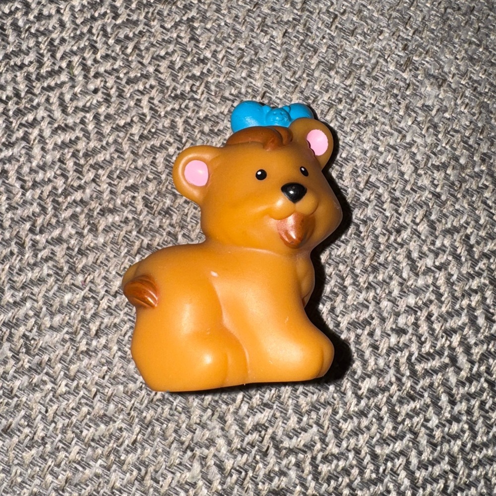 RARE Butterfly on top of Bear Little People